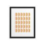 Zola Pattern Shapes - Sunrise Pink and Orange Framed Art Print Gallery Image 5