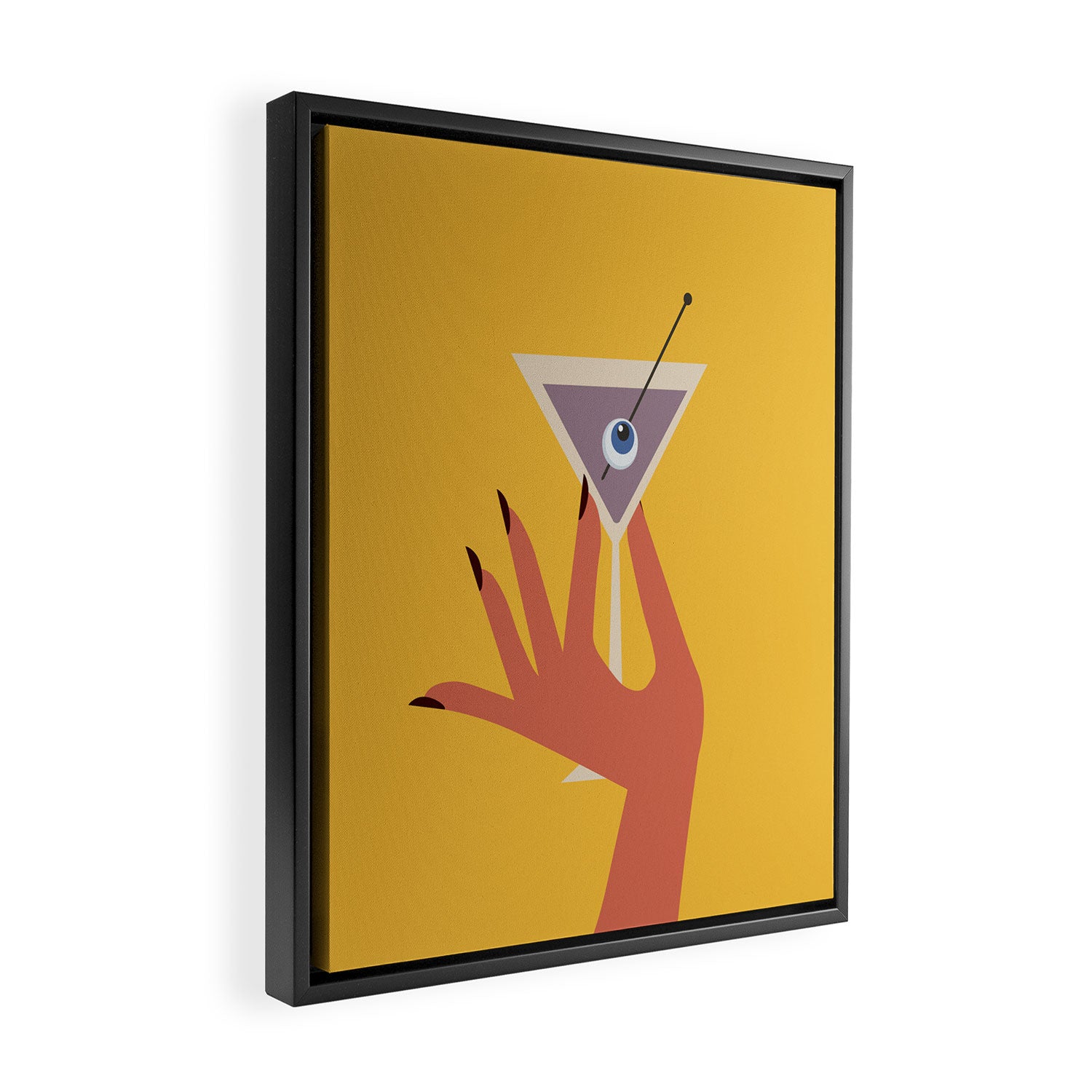 Vodka Martini - Boo Drink Framed Canvas Print Gallery Image 2