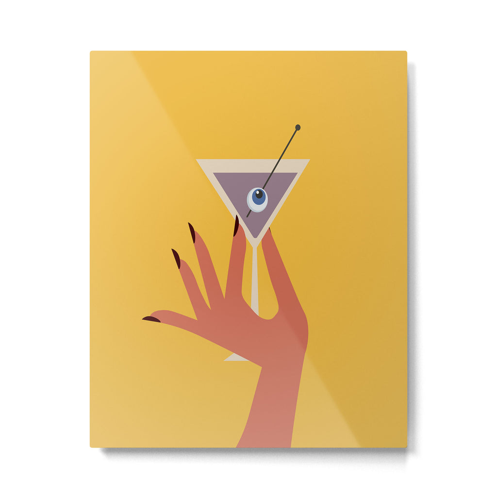 Vodka Martini - Boo Drink Metal Print Gallery Image 1