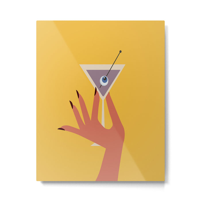 Vodka Martini - Boo Drink Metal Print Gallery Image 1