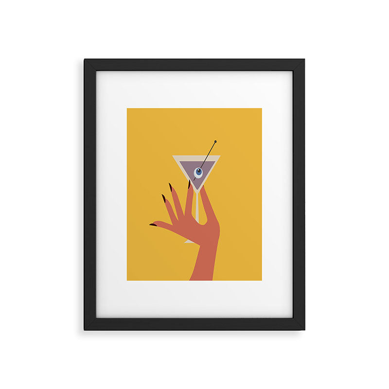Vodka Martini - Boo Drink Framed Art Print Gallery Image 1