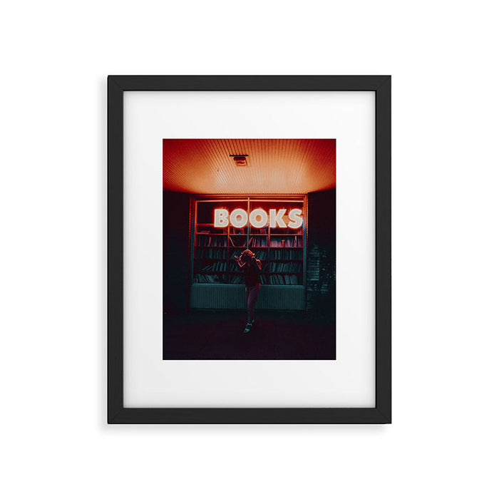 "books!" Framed Art Print Gallery Image 1