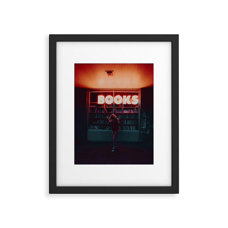 "books!" Framed Art Print Gallery Image 1
