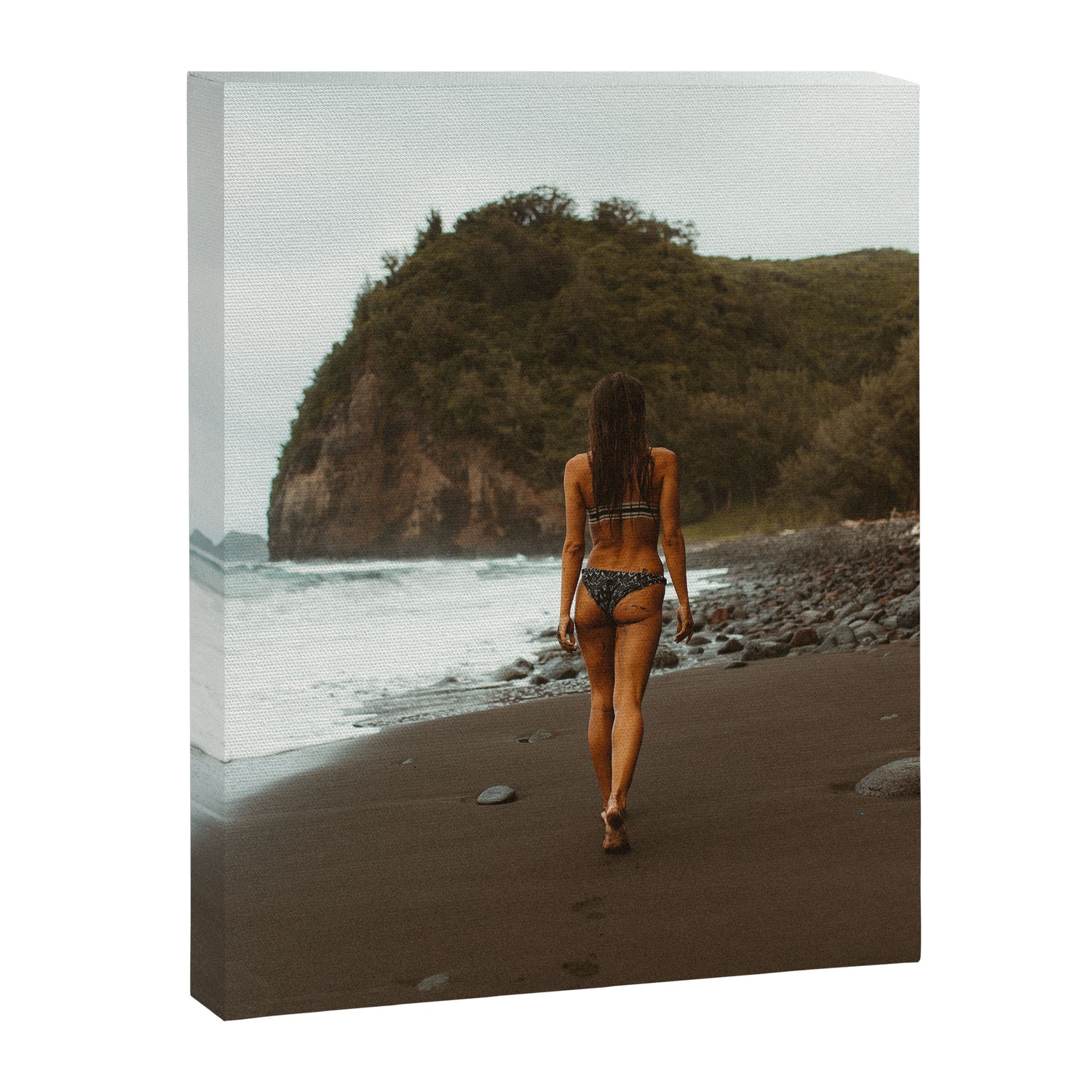 "stormy beach" Canvas Print Gallery Image 6