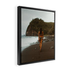 "stormy beach" Framed Canvas Print Gallery Image 2