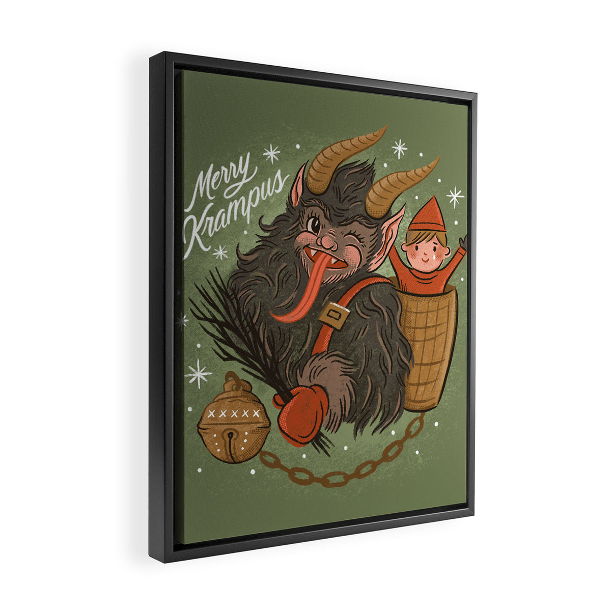 Merry Krampus Framed Canvas Print Gallery Image 2