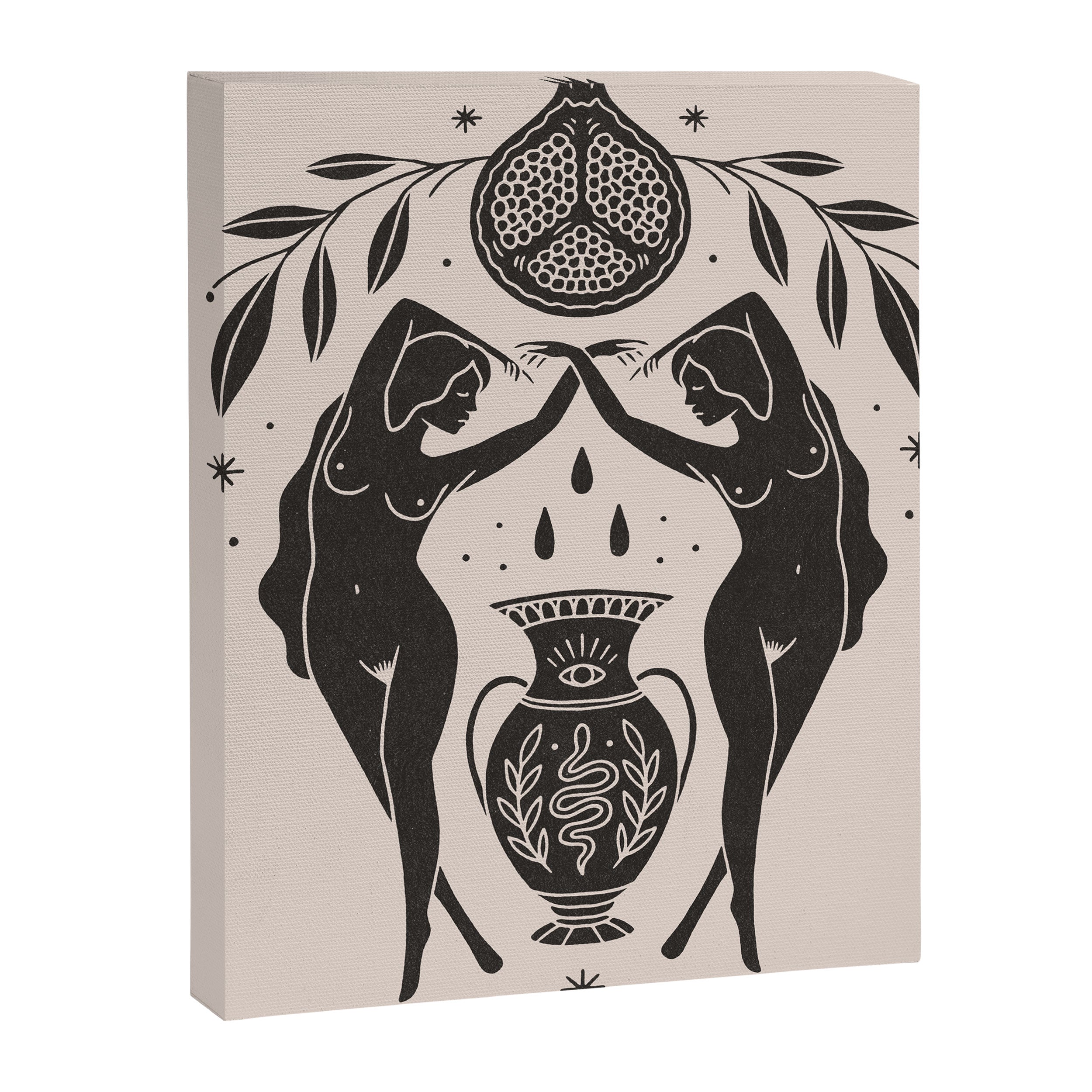 Persephone - Black Canvas Print Gallery Image 8