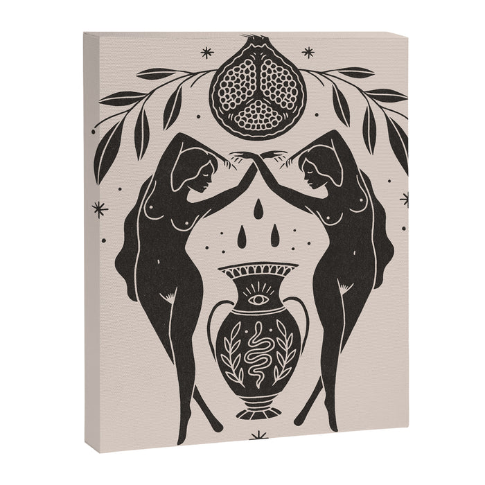 Persephone - Black Canvas Print Gallery Image 1