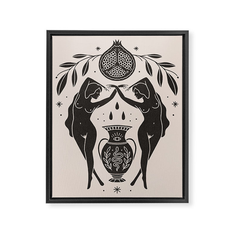 Persephone - Black Framed Canvas Print Gallery Image 8