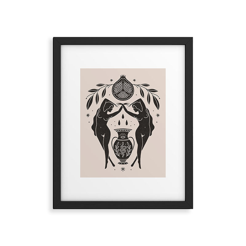 Persephone - Black Framed Art Print Gallery Image 6