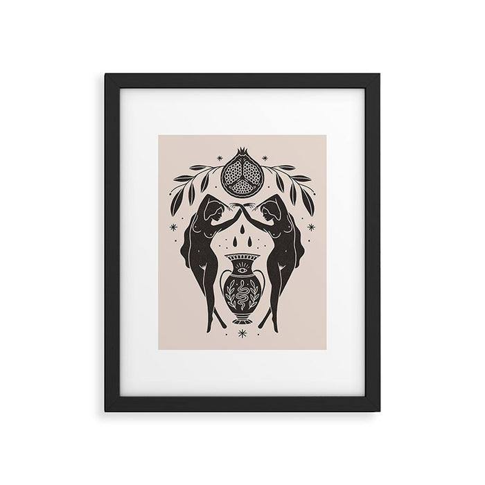 Persephone - Black Framed Art Print Gallery Image 1