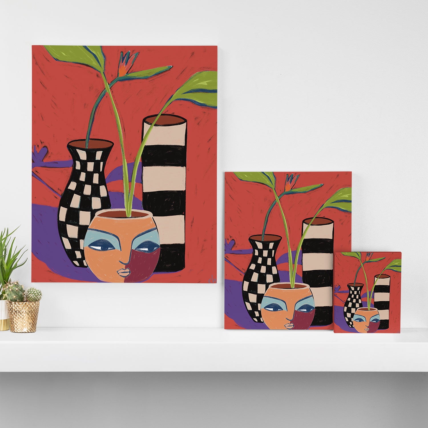 Blending Vases Canvas Print Gallery Image 3