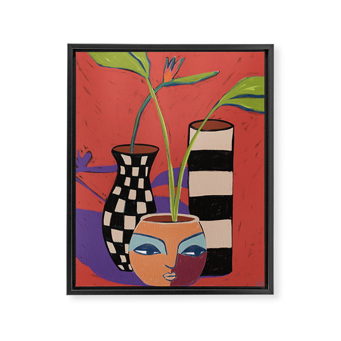 Blending Vases Framed Canvas Print Gallery Image 1