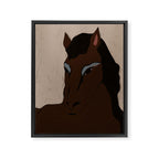 Brown Horse Framed Canvas Print Gallery Image 6