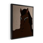 Brown Horse Framed Canvas Print Gallery Image 2