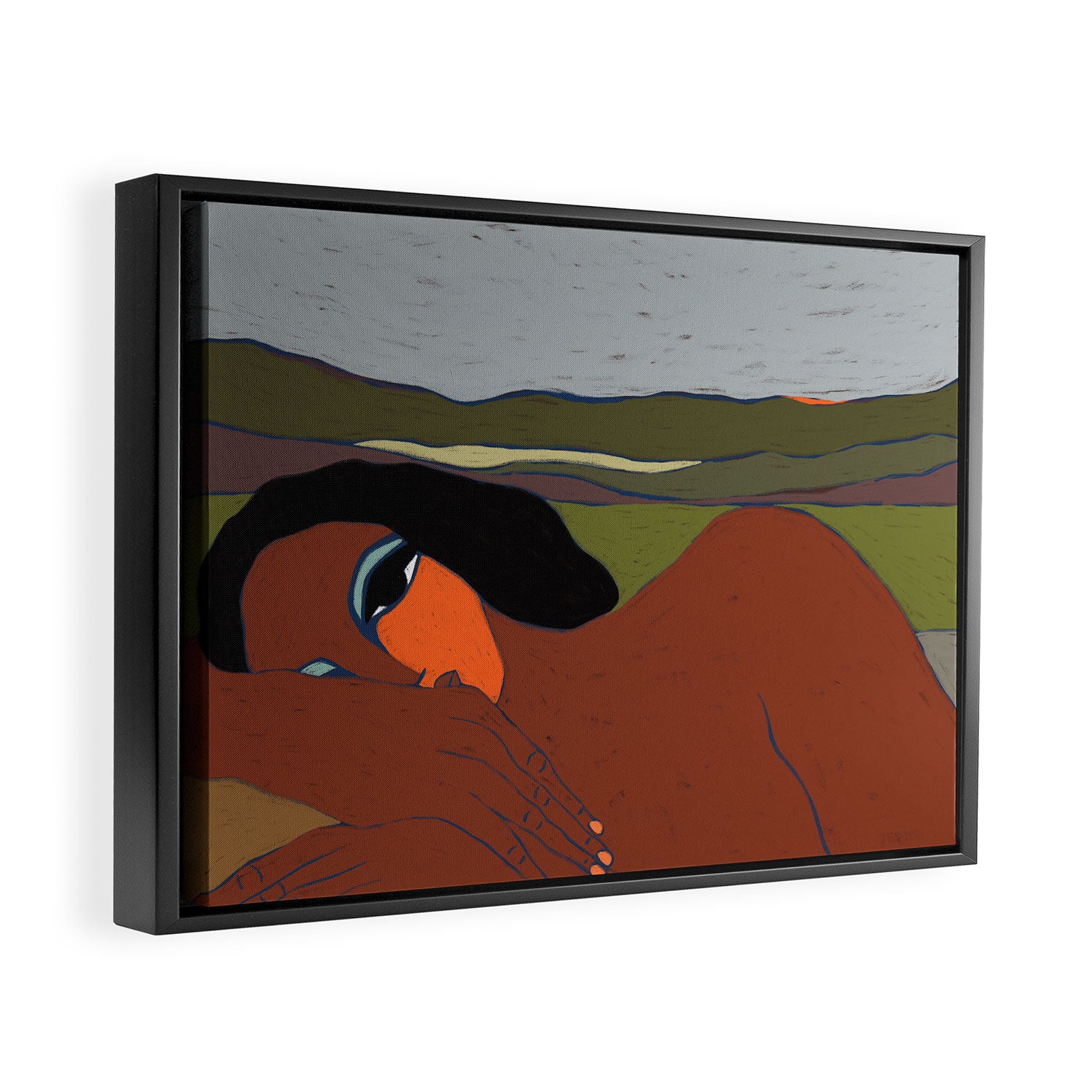 Choosing Rest Framed Canvas Print Gallery Image 2