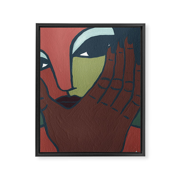 Flustered Framed Canvas Print Gallery Image 1
