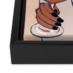 Here Framed Canvas Print Gallery Image 3