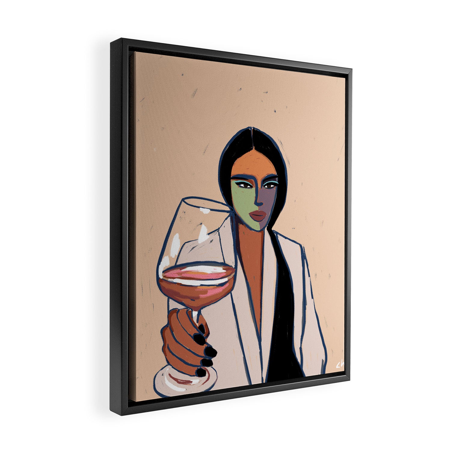 Here Framed Canvas Print Gallery Image 2