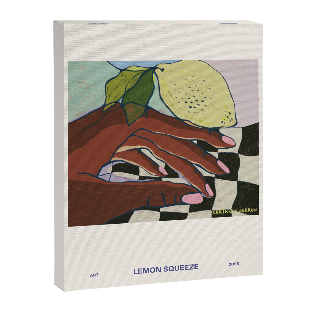 Lemon Squeeze Poster Canvas Print Gallery Image 6
