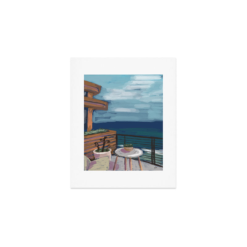Little Beach House Art Print Gallery Image 1