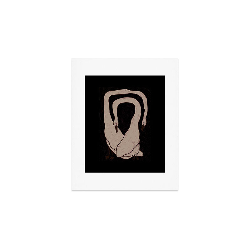 Two Swans Art Print Gallery Image 1