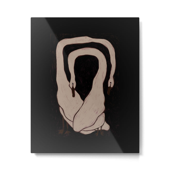 Two Swans Metal Print Gallery Image 1
