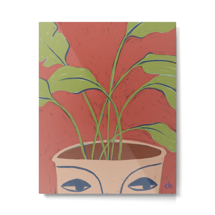 Vase Face Metal Print Gallery Image 1