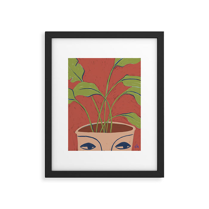 Vase Face Framed Art Print Gallery Image 1