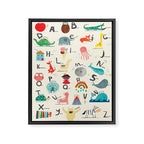 Animal Alphabet Framed Canvas Print Gallery Image 6