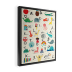 Animal Alphabet Framed Canvas Print Gallery Image 2