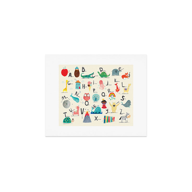 Animal Alphabet (Landscape) Art Print Gallery Image 1