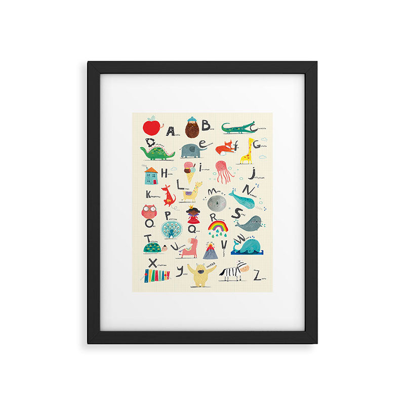 Animal Alphabet Framed Art Print Gallery Image 5