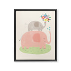 Elephants Framed Canvas Print Gallery Image 8