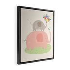 Elephants Framed Canvas Print Gallery Image 2