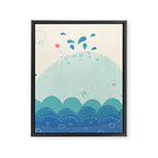 Whale Framed Canvas Print Gallery Image 8