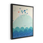 Whale Framed Canvas Print Gallery Image 2