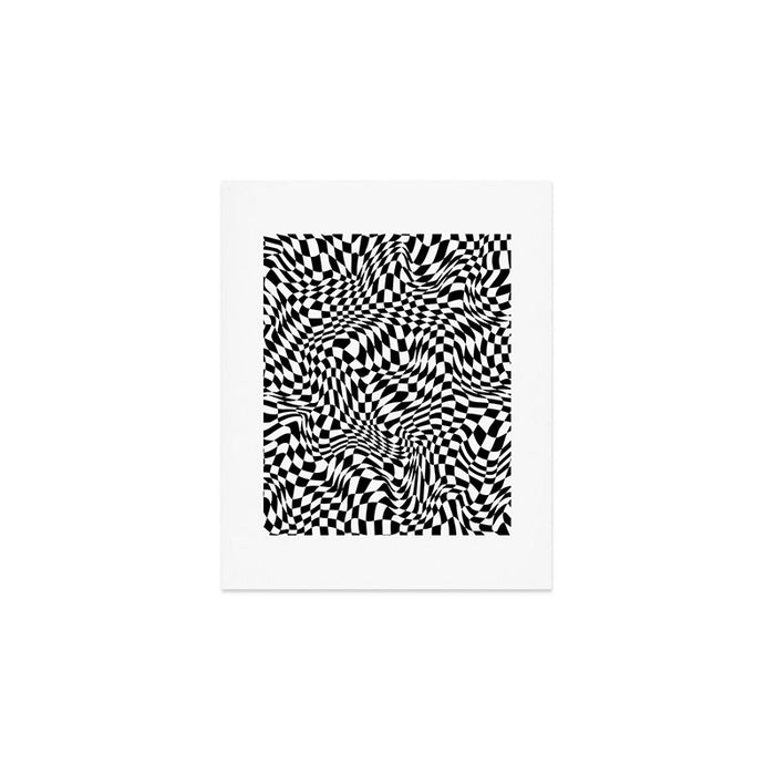 TIME MOVES SLOWLY (warped geometric pattern) Art Print Gallery Image 1