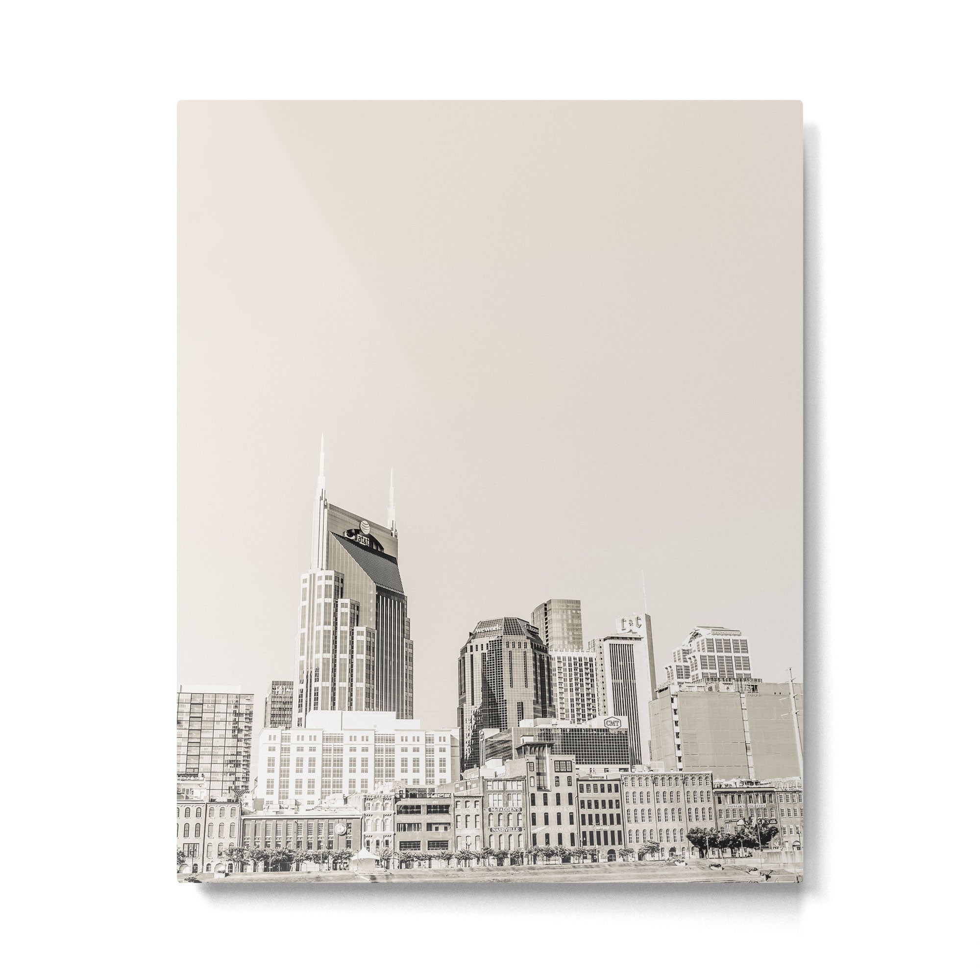 Nashville No. 3 in Sepia Metal Print Gallery Image 4