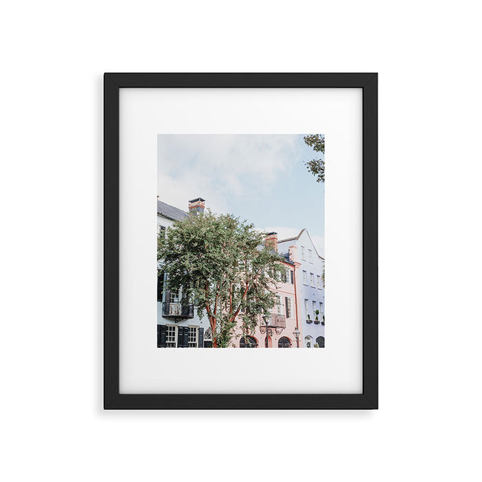 Rainbow Row No. 1 Colorful Charleston Photography Framed Art Print Gallery Image 1