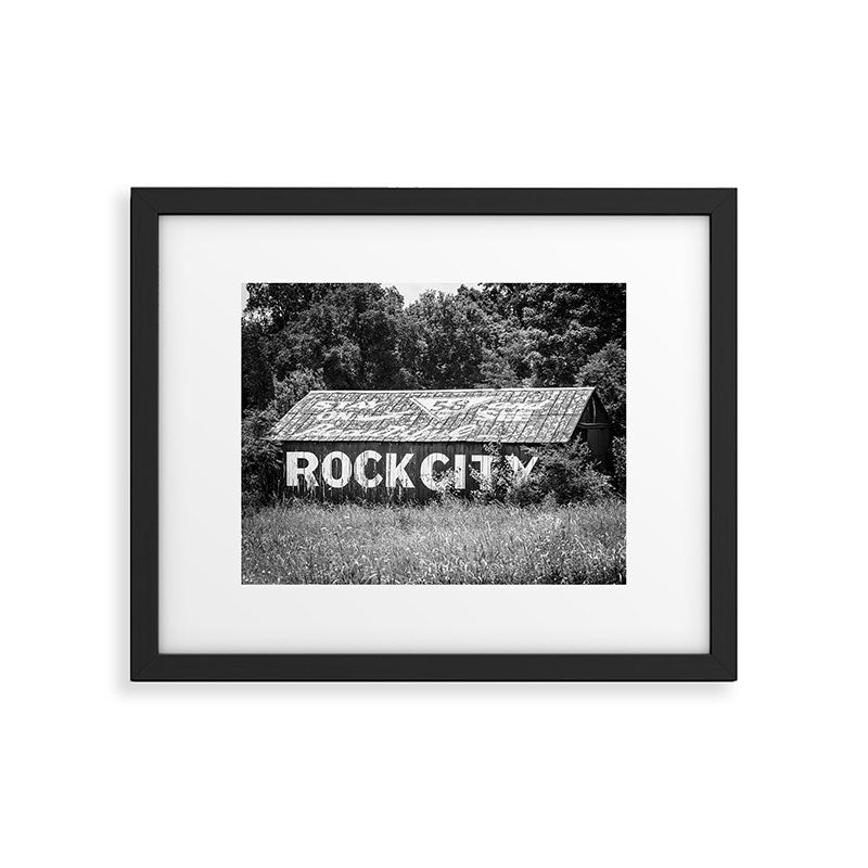 See Rock City Barn No. 8 Black & White Barn Photography Framed Art Print Gallery Image 5