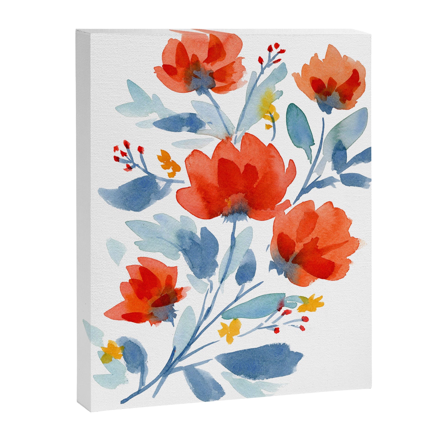 Watercolor Flowers Canvas Print Gallery Image 6
