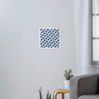 Indigo Flower Pattern #indigo #blue #navy #pattern #floral Art Print Gallery Image 3