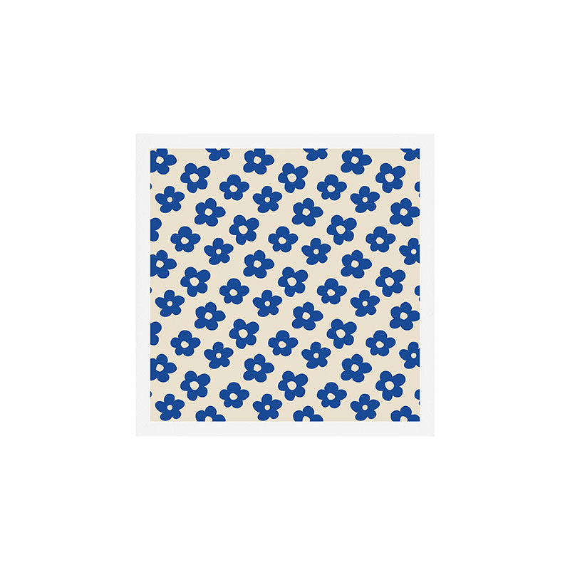Indigo Flower Pattern #indigo #blue #navy #pattern #floral Art Print Gallery Image 1