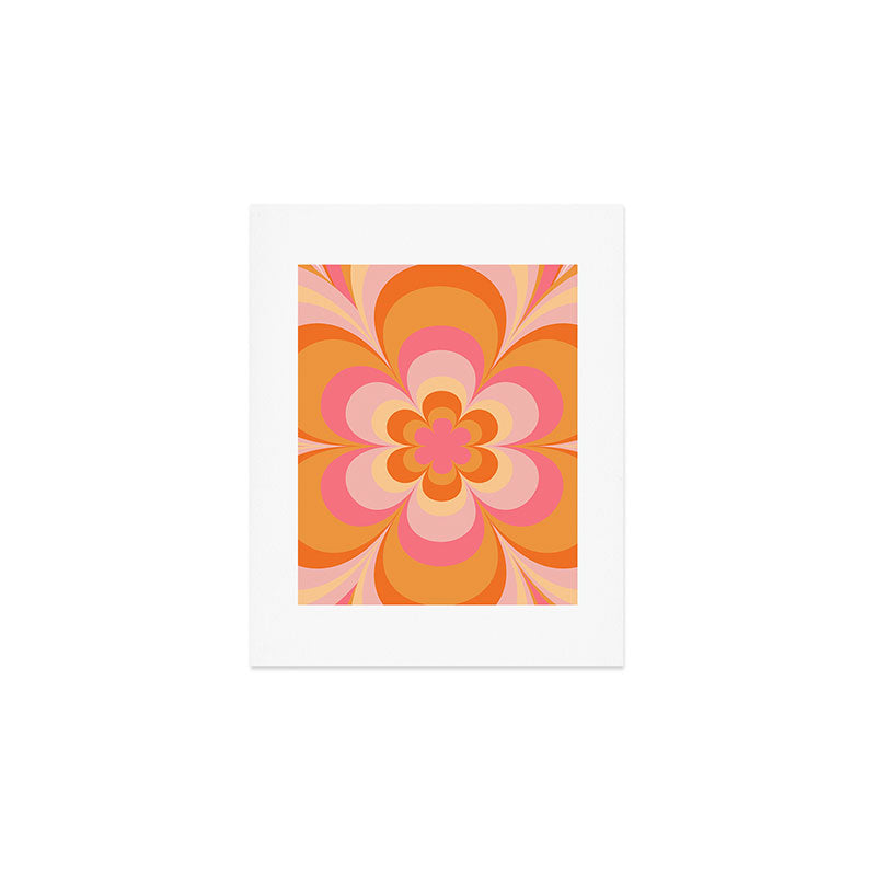 Retro Flower Art Print Gallery Image 1