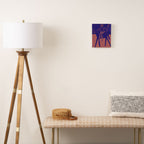 Rider - Cobalt Peach Canvas Print Gallery Image 2