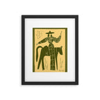 Showstopper Olive Yellow Framed Art Print Gallery Image 5