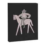 Solo Rider - Charcoal Canvas Print Gallery Image 6