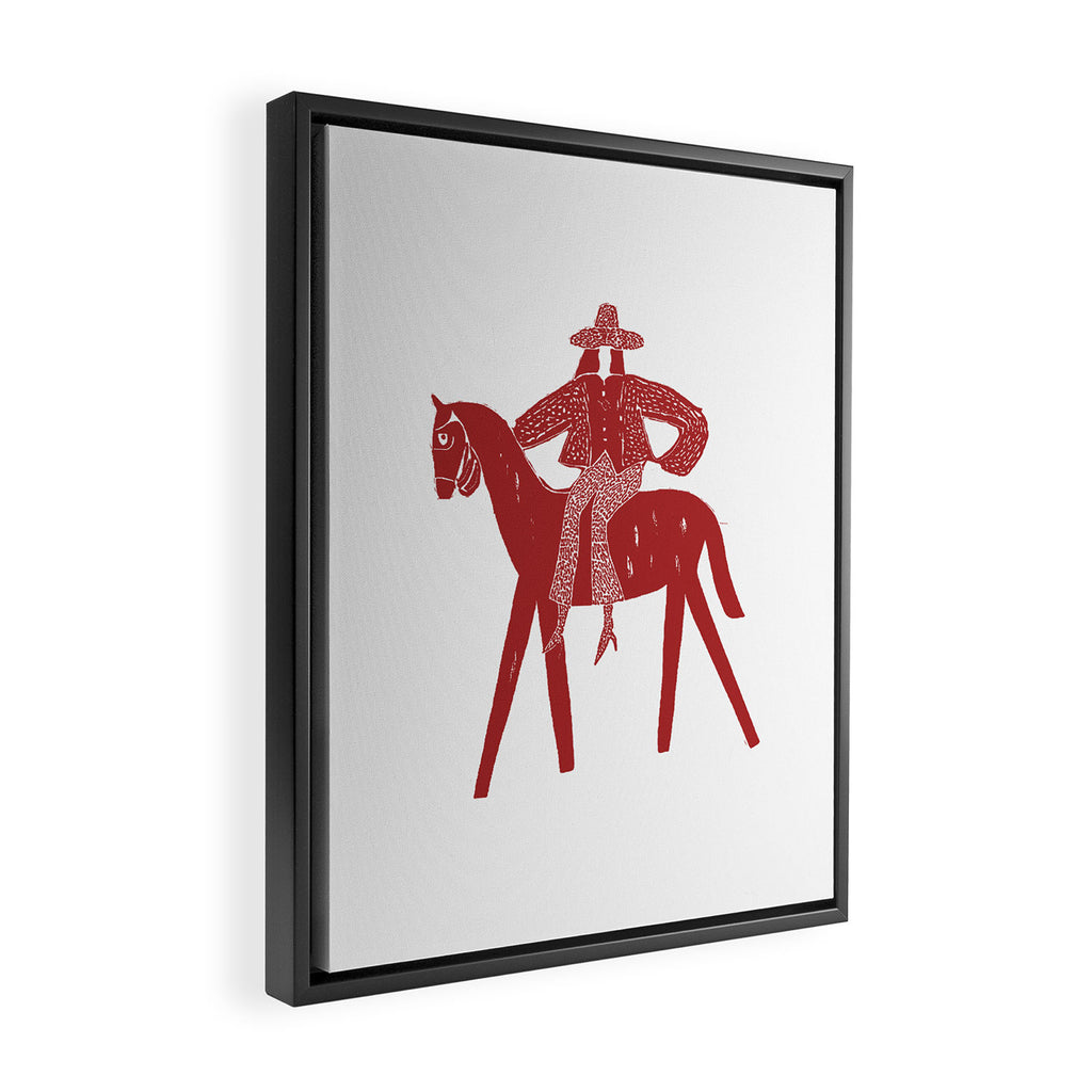 Solo Rider - Cherry Framed Canvas Print Gallery Image 2