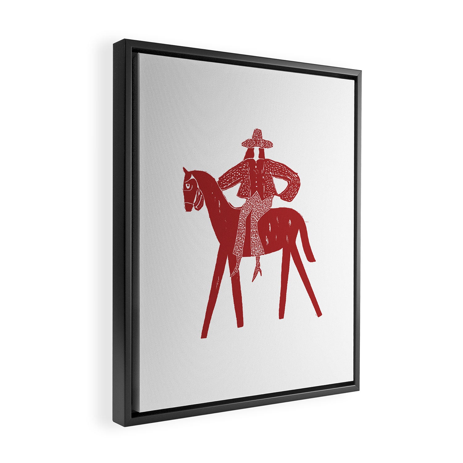 Solo Rider - Cherry Framed Canvas Print Gallery Image 2